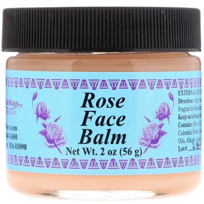 WiseWays Herbals, Rose Face Balm, 2 oz (56 g)