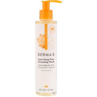 Derma E, Acne Deep Pore Cleansing Wash, 6 fl oz (175 ml)