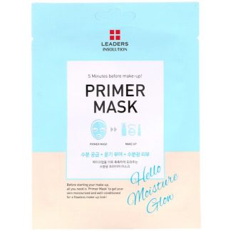 Leaders, Primer Mask, Hello Moisture Glow, 1 Sheet, 0.84 fl oz (25 ml)
