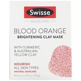 Swisse, Skincare, Blood Orange Brightening Clay Mask, 2.47 oz (70 g)