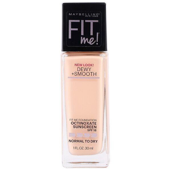 Maybelline, Fit Me, Dewy + Smooth Foundation, 115 Ivory, 1 fl oz (30 ml)