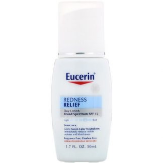 Eucerin, Redness Relief, Daily Perfecting Lotion SPF 15, Fragrance Free, 1.7 fl oz (50 ml)