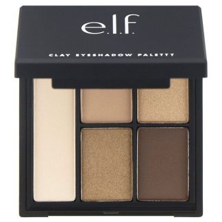 E.L.F., Clay Eyeshadow Palette, Necessary Nudes, 0.26 oz (7.5 g)