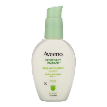 Aveeno, Active Naturals, Positively Radiant, Daily Moisturizer, with Sunscreen, SPF 15, 4.0 fl oz (120 ml)