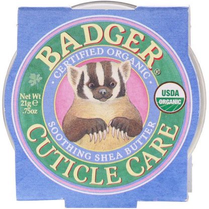 Badger Company, Organic Cuticle Care, Soothing Shea Butter, .75 oz (21 g)