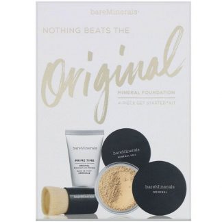 bareMinerals, Nothing Beats the Original Mineral Foundation, 4 Piece Get Started Kit, Fairly Light 03, 1 Kit