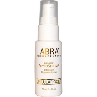 Abra Therapeutics, Organic PhytoSerum, Intesive Flower Infusion, Cellular Gold, 1 fl oz (30 ml)