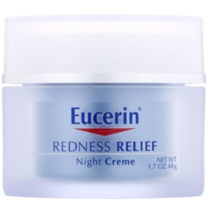 Eucerin, Redness Relief, Dermatological Skincare, Night Creme, 1.7 oz (48 g)