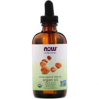 Now Foods, Solutions, Certified Organic & 100% Pure Argan Oil, 4 fl oz (118 ml)