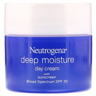 Neutrogena, Deep Moisture, Day Cream with Sunscreen, Broad Spectrum SPF 20, 2.25 oz (63 g)