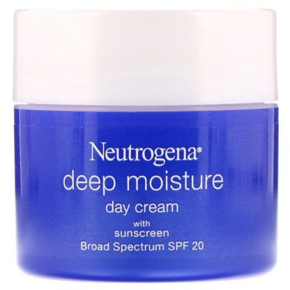 Neutrogena, Deep Moisture, Day Cream with Sunscreen, Broad Spectrum SPF 20, 2.25 oz (63 g)