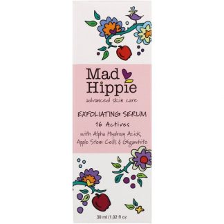 Mad Hippie Skin Care Products, Exfoliating Serum, 16 Actives, 1.02 fl oz (30 ml)