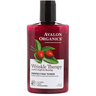 Avalon Organics, Wrinkle Therapy, With CoQ10 & Rosehip, Perfecting Toner, 8 fl oz (237 ml)