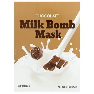 G9skin, Chocolate Milk Bomb Mask, 5 Sheets, 21 ml Each